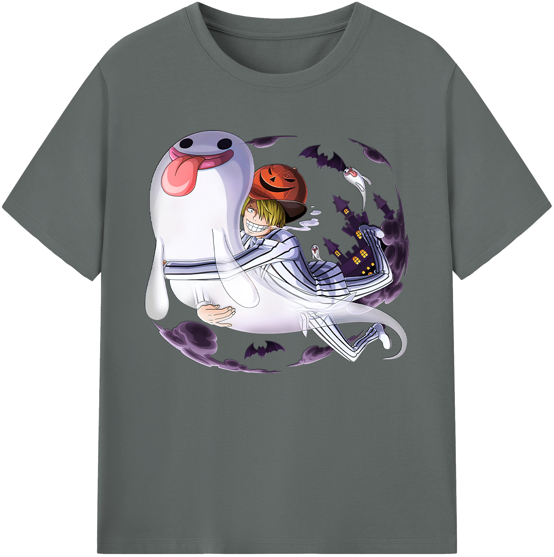 （画像用） ワンピース サンジ ONE PIECE Sanji 綿100％ メンズ半袖Tシャツ｜肌触りやわらか＆通気性